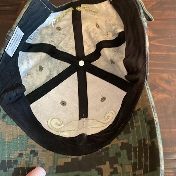 Handlebars Food & Saloon Camo baseball hat EUC - Picture 3 of 4